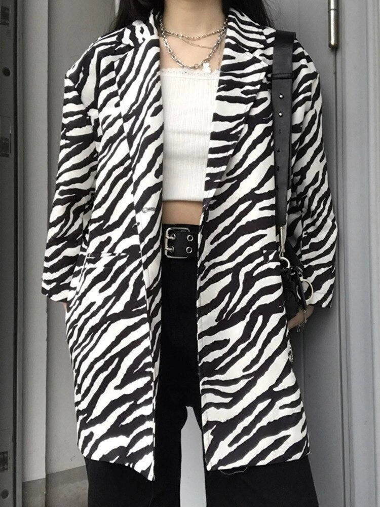 Wild Zebra Blazer: Unleash Your Inner Icon!